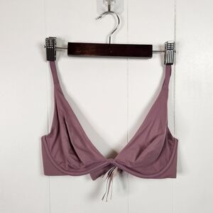 Victoria's Secret Purple Unlined Unpadded Underwire Bra Soft Microfiber Size 32D